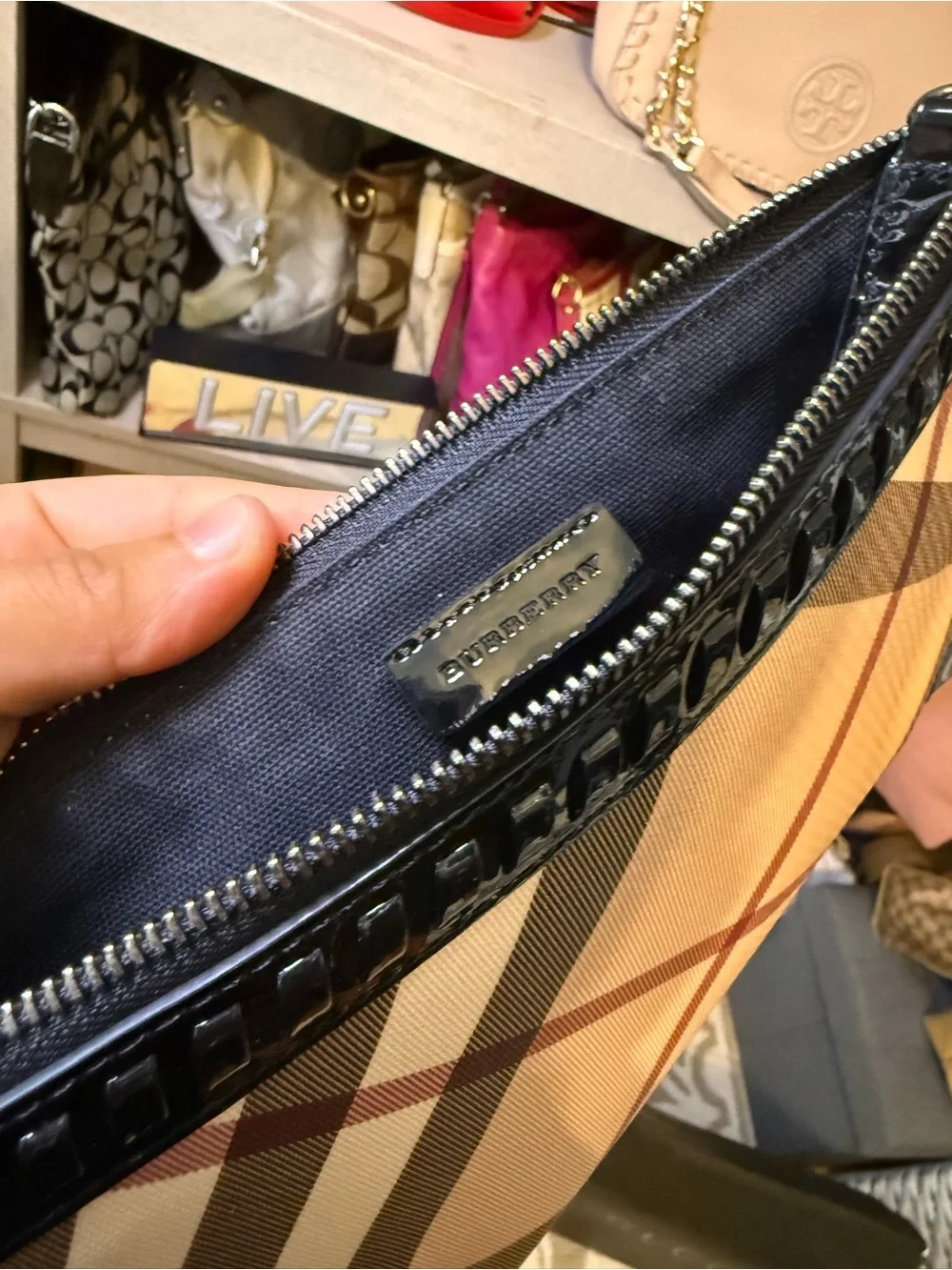 Burberry Novacheck Pouch/ clutch